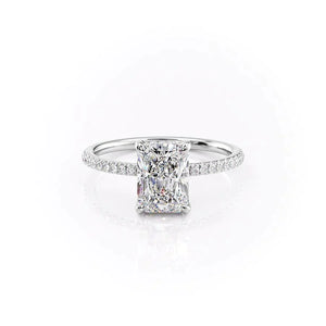 The Mandy Set With A 2 Carat Radiant Lab Diamond