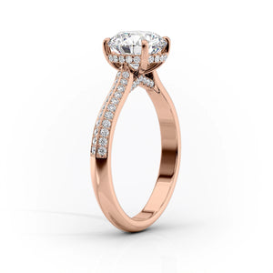The Kayla Set With A 3.5 Carat Radiant Moissanite