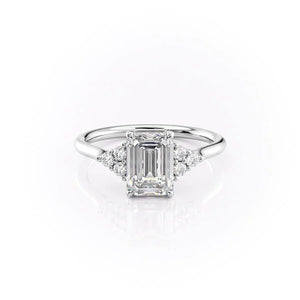 The Scarlett Set With A 1.5 Carat Emerald Lab Diamond