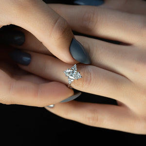 The Scarlett Set With A Marquise Lab Diamond