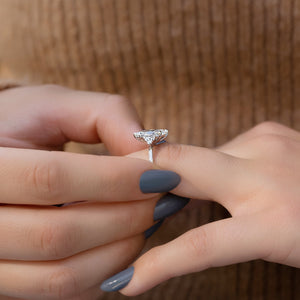 The Scarlett Set With A Marquise Lab Diamond