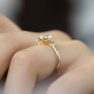 The Scarlett Set With A Marquise Lab Diamond