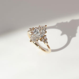 The Scarlett Set With A Marquise Lab Diamond