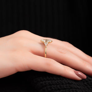 The Scarlett Set With A Marquise Lab Diamond