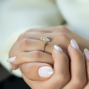 The Scarlett Set With A 2 Carat Marquise Lab Diamond