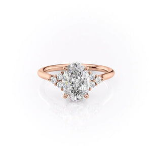 The Scarlett Set With A 2 Carat Oval Lab Diamond