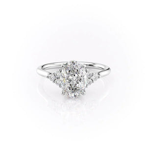 The Scarlett Set With A 1 Carat Oval Lab Diamond