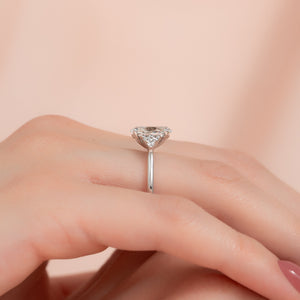 The Scarlett Set With A Oval Lab Diamond