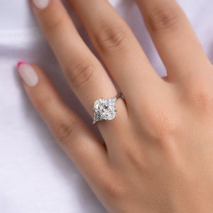 The Scarlett Set With A 2 Carat Oval Lab Diamond