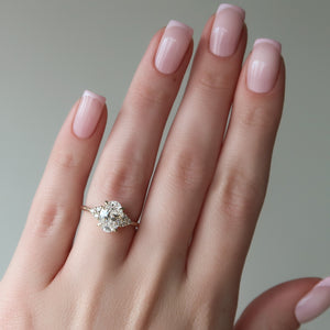 The Scarlett Set With A 2 Carat Oval Lab Diamond