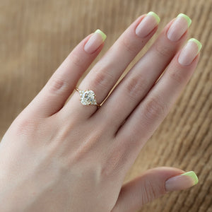 The Scarlett Set With A Oval Lab Diamond
