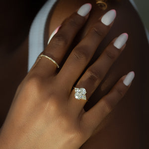 The Scarlett Set With A Oval Lab Diamond