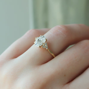The Scarlett Set With A Oval Lab Diamond