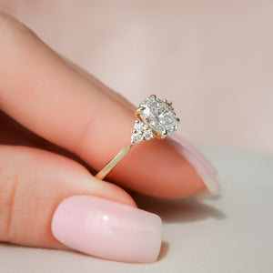 The Scarlett Set With A Oval Lab Diamond