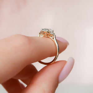The Scarlett Set With A 2 Carat Oval Lab Diamond
