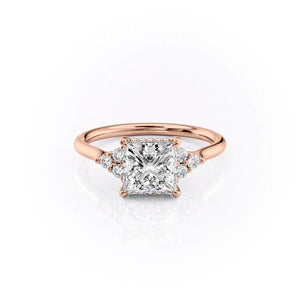 The Scarlett Set With A 1.5 Carat Princess Lab Diamond