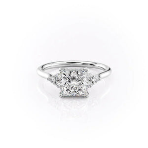 The Scarlett Set With A 1.5 Carat Princess Lab Diamond