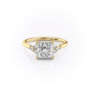 The Scarlett Set With A 2 Carat Princess Lab Diamond