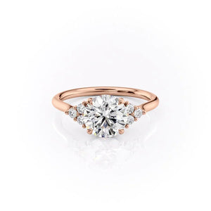 The Scarlett Set With A 4 Carat Round Moissanite