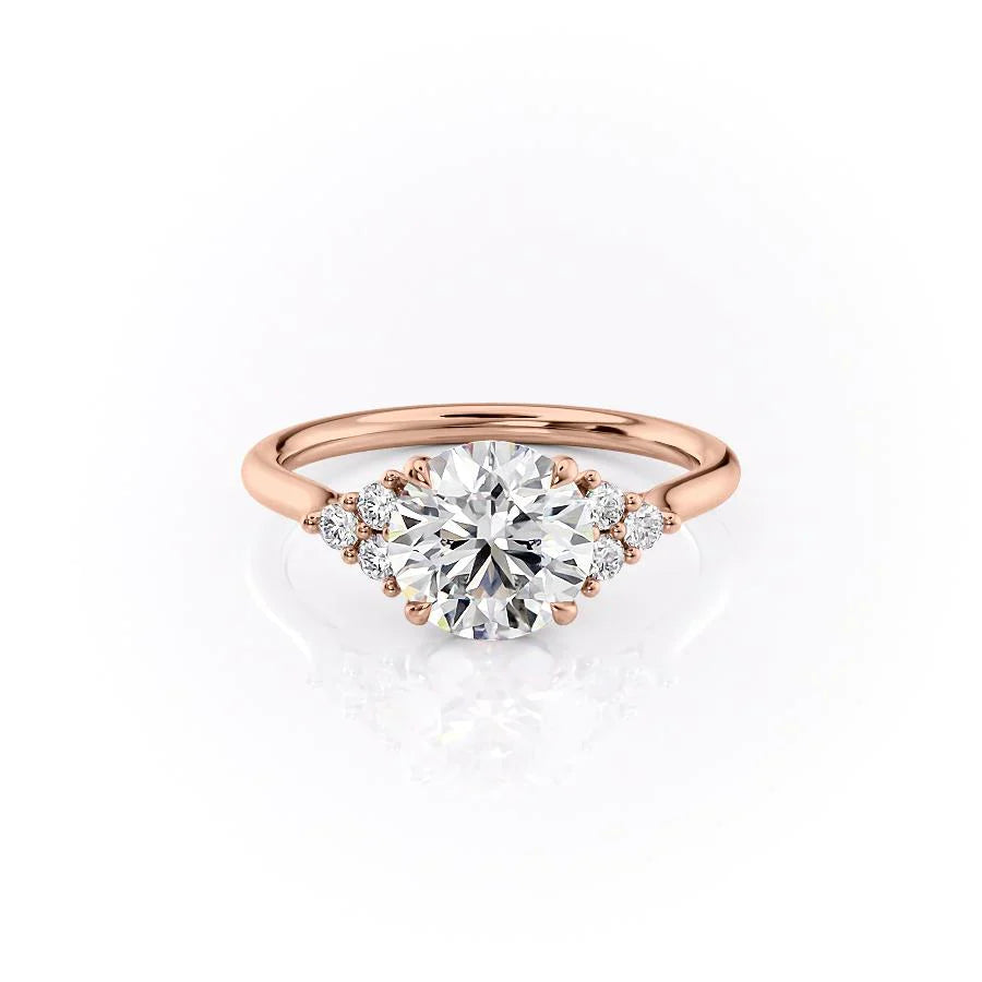 The Scarlett Set With A 1.5 Carat Round Lab Diamond