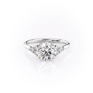 The Scarlett Set With A 2.5 Carat Round Lab Diamond