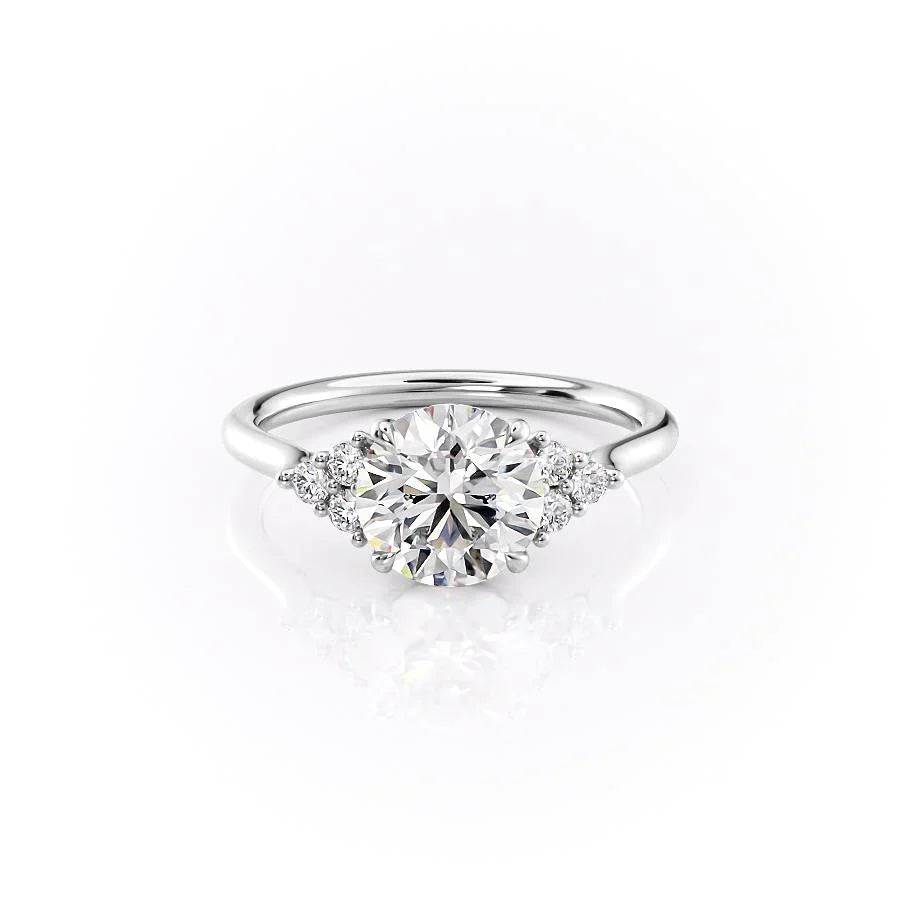 The Scarlett Set With A 1 Carat Round Lab Diamond