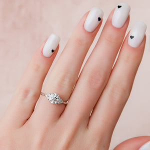 The Scarlett Set With A 1 Carat Round Lab Diamond