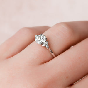 The Scarlett Set With A 1 Carat Round Lab Diamond