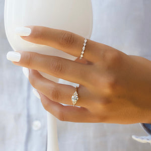 The Scarlett Set With A Round Lab Diamond