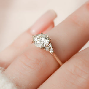 The Scarlett Set With A 2 Carat Round Lab Diamond