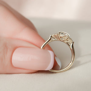 The Scarlett Set With A Round Lab Diamond