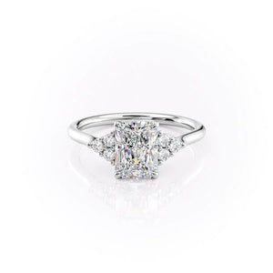 The Scarlett Set With A 2 Carat Radiant Lab Diamond