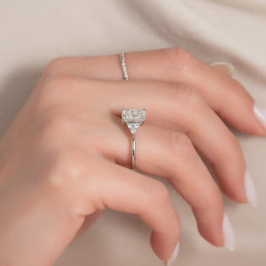 The Scarlett Set With A 3 Carat Radiant Lab Diamond