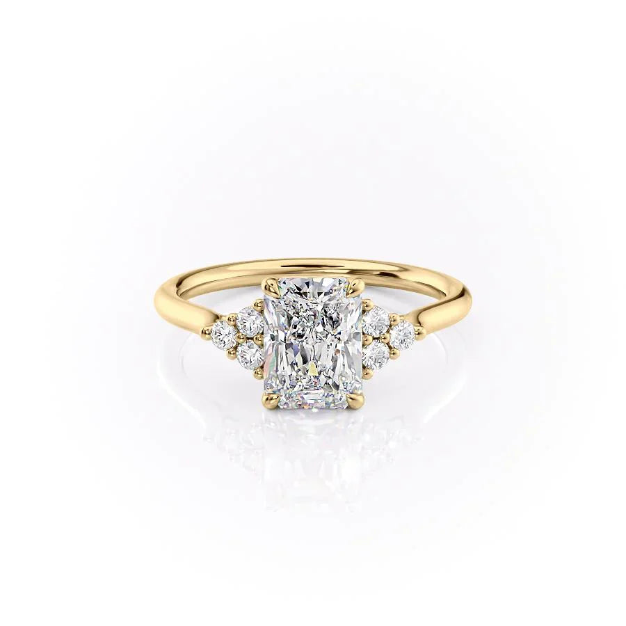 The Scarlett Set With A 1 Carat Radiant Lab Diamond