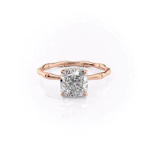 The Eve Set With A 2 Carat Cushion Lab Diamond