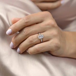 The Eve Set With A 1.5 Carat Emerald Lab Diamond