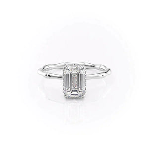 The Eve Set With A 2 Carat Emerald Lab Diamond