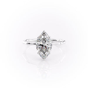 The Eve Set With A 2 Carat Marquise Lab Diamond