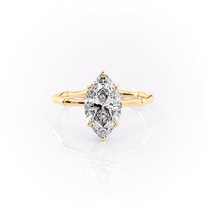The Eve Set With A 5 Carat Marquise Moissanite