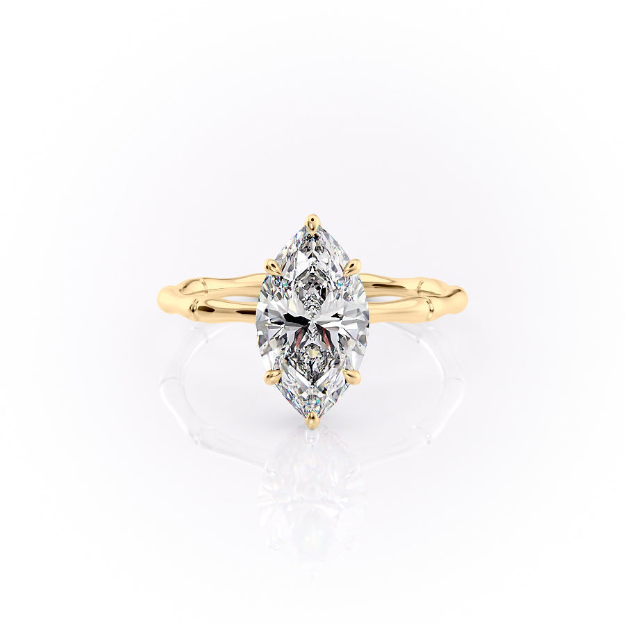 The Eve Set With A 1.5 Carat Marquise Lab Diamond
