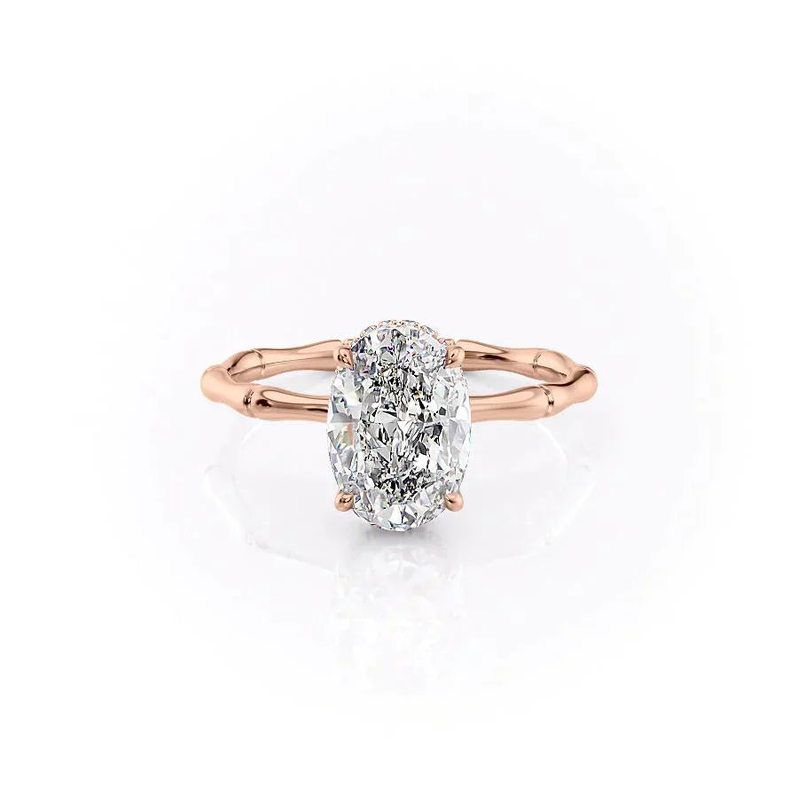 The Eve Set With A 3 Carat Oval Lab Diamond