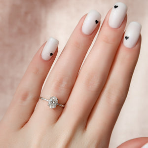 The Eve Set With A 2.5 Carat Oval Lab Diamond