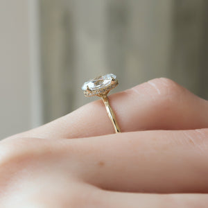 The Eve Set With A 2.5 Carat Oval Lab Diamond