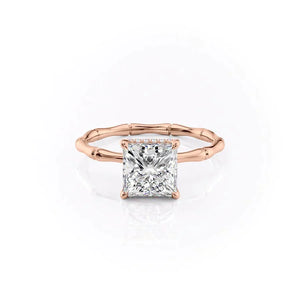The Eve Set With A 1.5 Carat Princess Lab Diamond