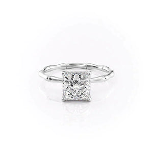 The Eve Set With A 2 Carat Princess Lab Diamond