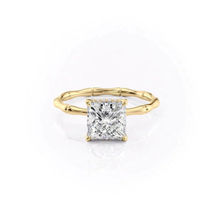 The Eve Set With A 4 Carat Princess Moissanite