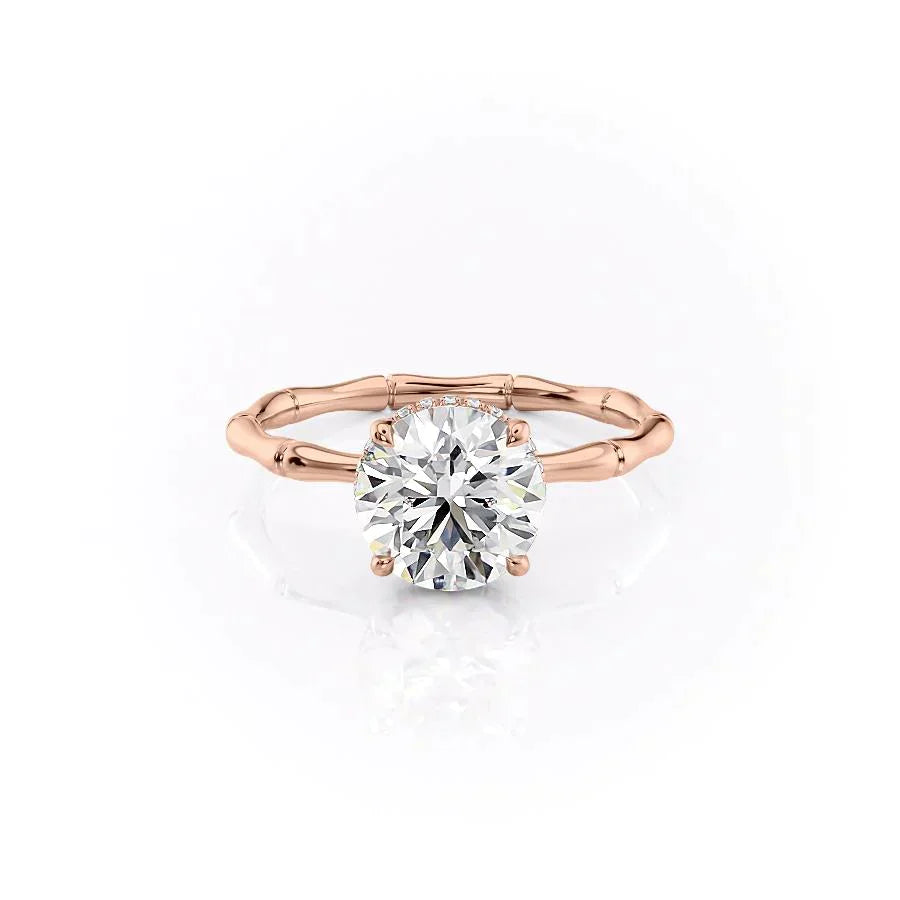 The Eve Set With A 2.5 Carat Round Moissanite
