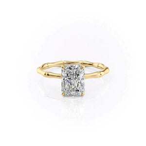 The Eve Set With A 2.5 Carat Radiant Moissanite