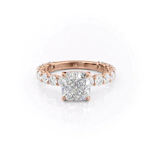 The Adelle Set With A 1.5 Carat Cushion Lab Diamond