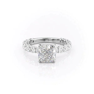 The Adelle Set With A 1 Carat Cushion Lab Diamond